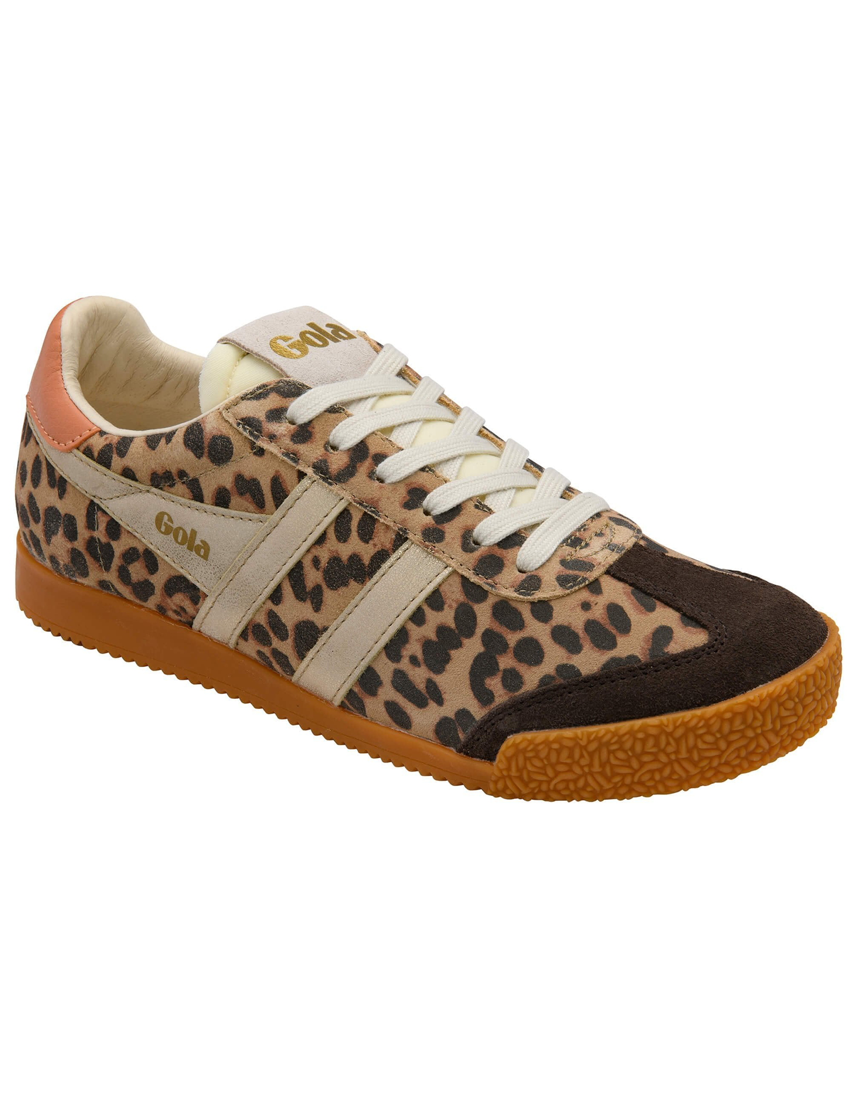 Elan Safari Sneaker, Leopard/Mocha/Gold/Terracotta