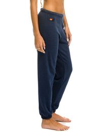 5 Stripe Womens Sweatpant, Navy/Multi