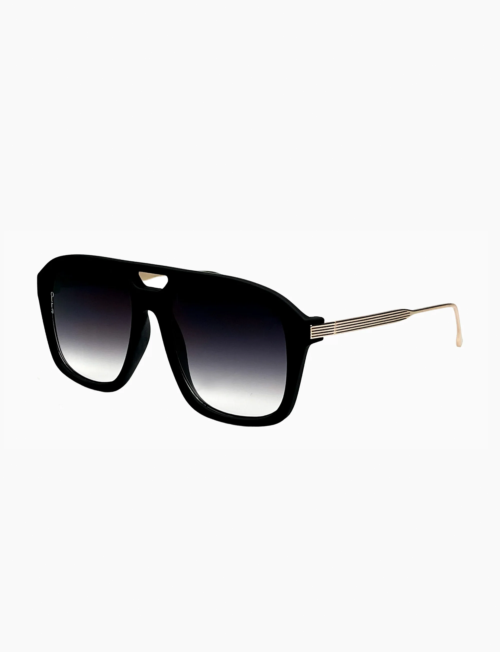 Reina Sunglasses, Matte Black/Fade