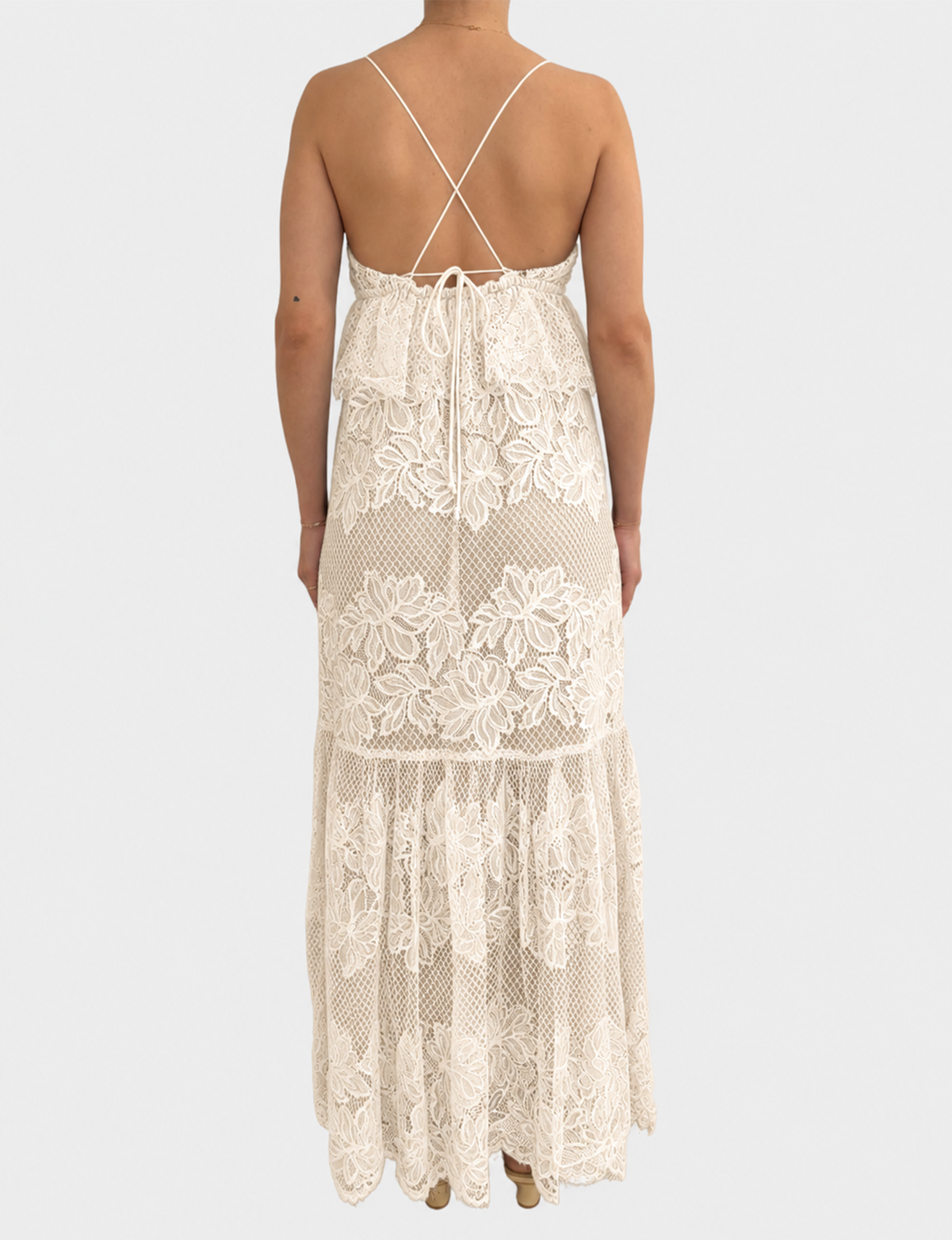 Annette Dress, Whisper White