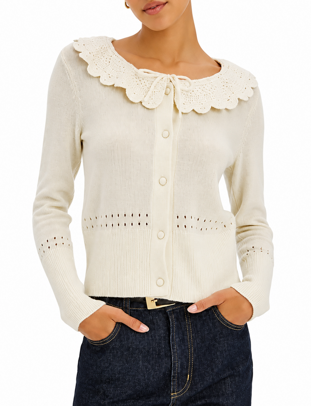 Wendy Sweater, Ivory