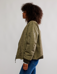 Jax Washed Bomber, Olive