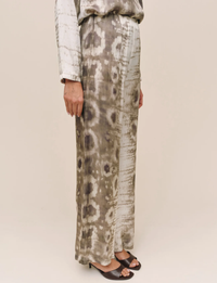 Hidden Wide Leg Pant, Sage Snake