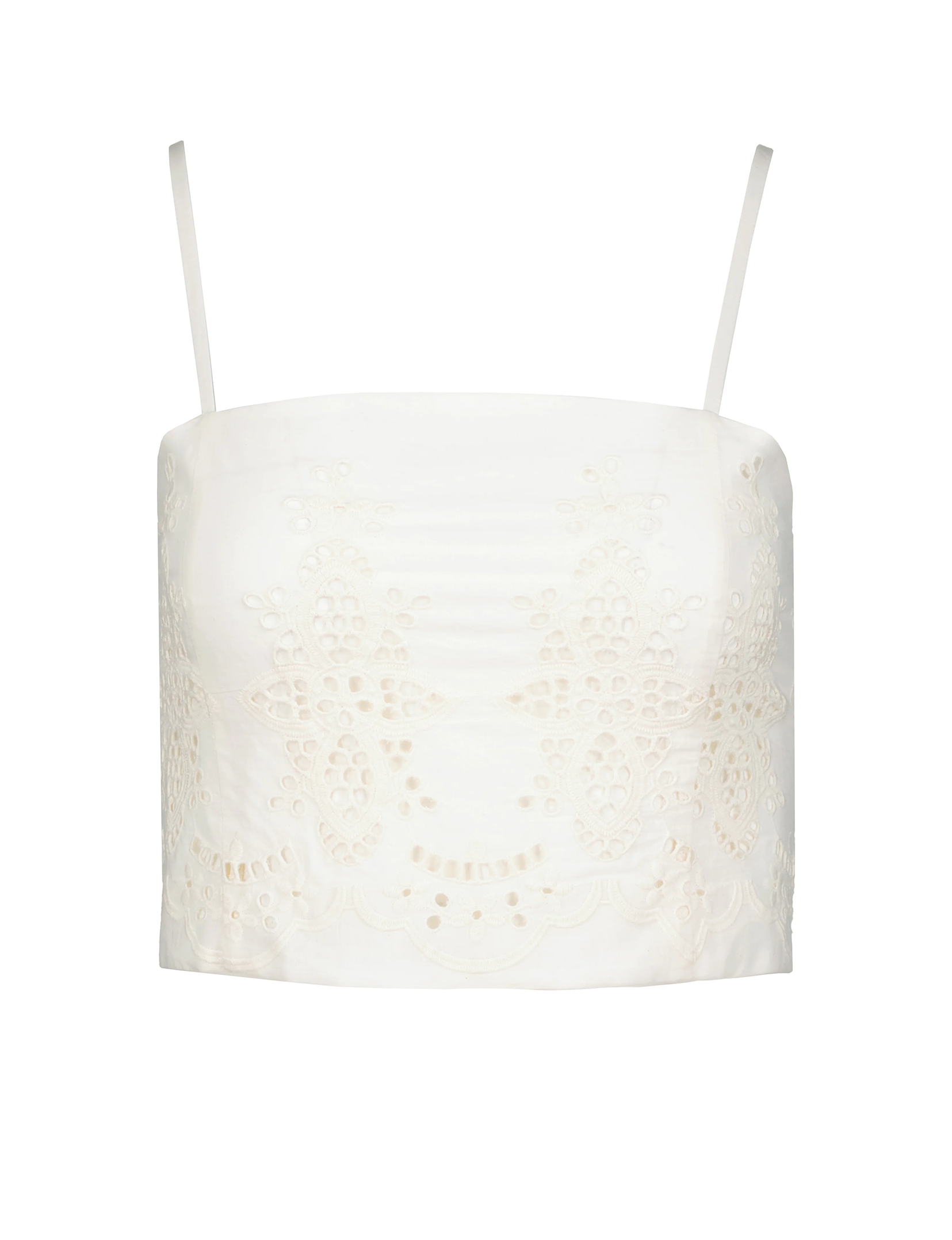 Sorrento Corset Top, Sand Eyelet