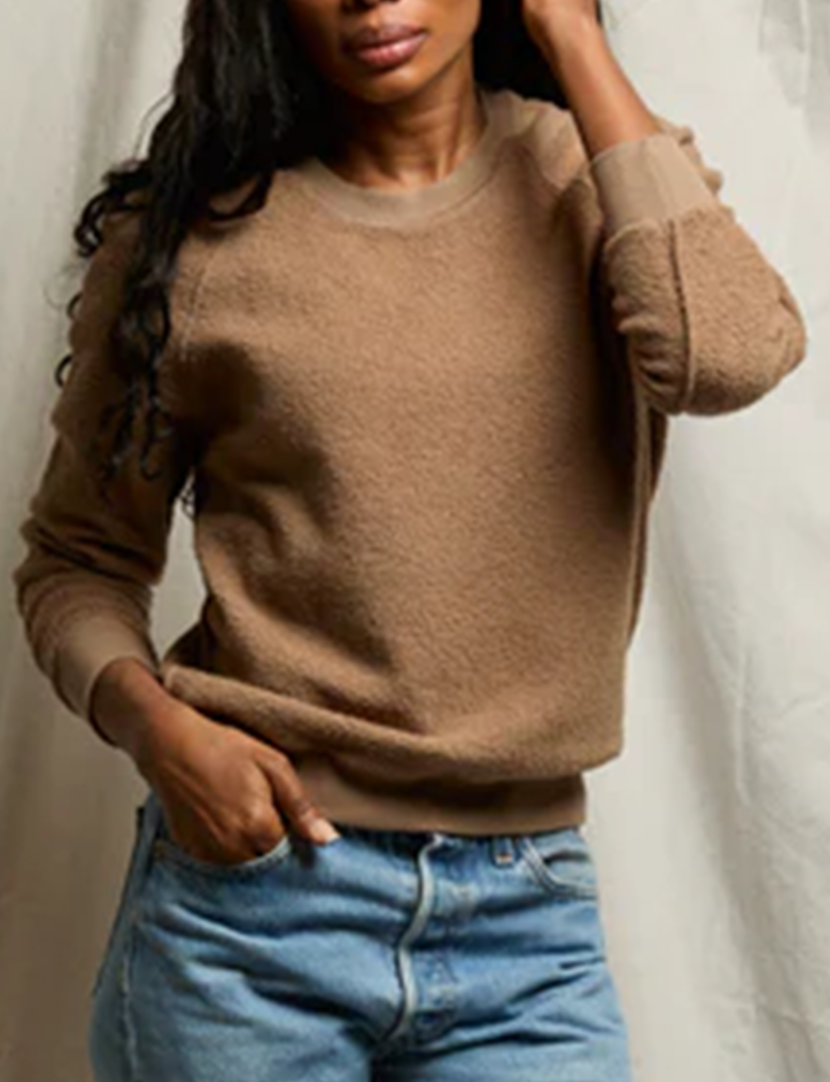 Ziggy Inside Out Sweatshirt, Mocha