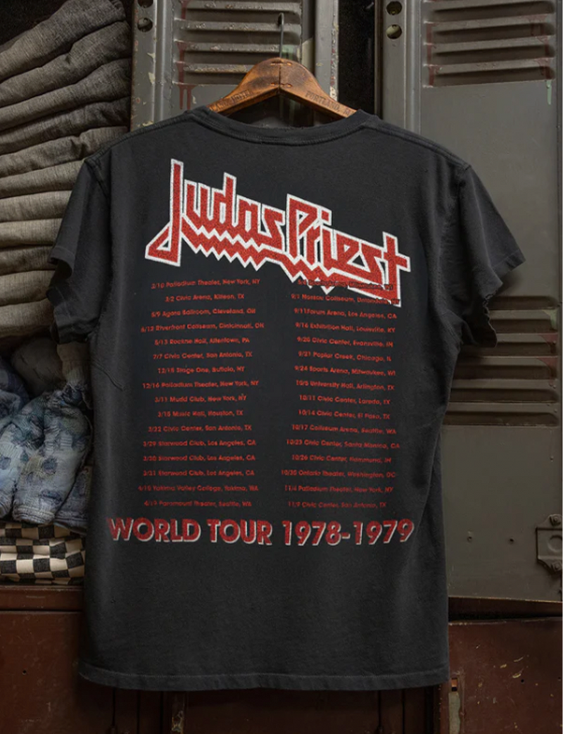 Judas Priest World Tour Crew Tee, Coal