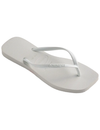 Slim Square Sandal, White