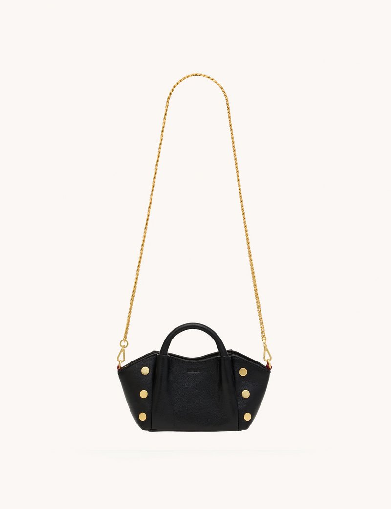 Paul Mini Handbag, Black/Brushed Gold
