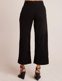 Saige Wide Leg Crop Pant, Black