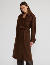 Allen Trench Coat, Brown