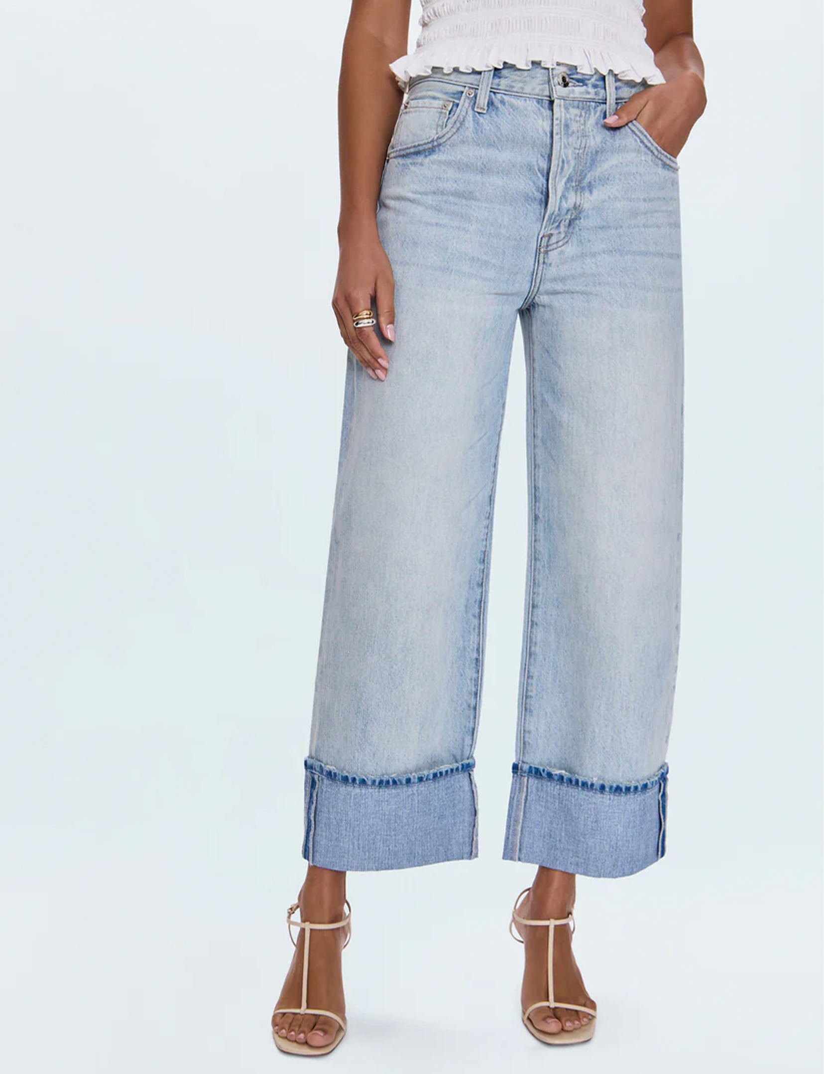 Ryder High Rise Cuffed Leg, Sunrise