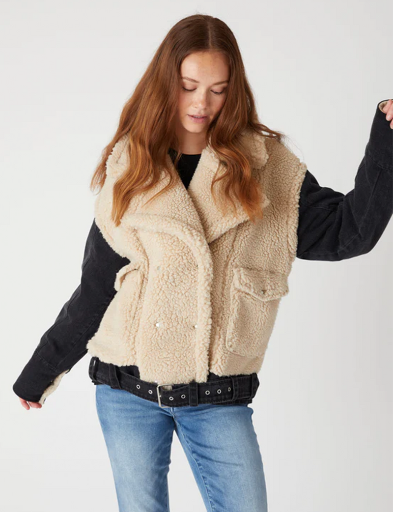 Denim Sherpa Jacket, Hitch Hiker