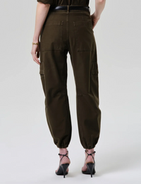 Ciela Bubble Hem Utility Pant, Moss