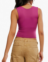 Clean Lines Muscle Cami, Dreamy Mulberry