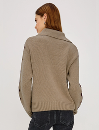 Rhea Zip Sweater, Horsehoes