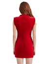 Astoria Velvet Dress, Red Velvet