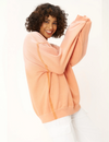 Pia Sun Faded Crew Sweatshirt, Faded Apricot Quartz