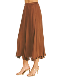 Sophia Midi Skirt, Chocolate