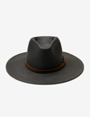 Lindsey Straw Hat, Black