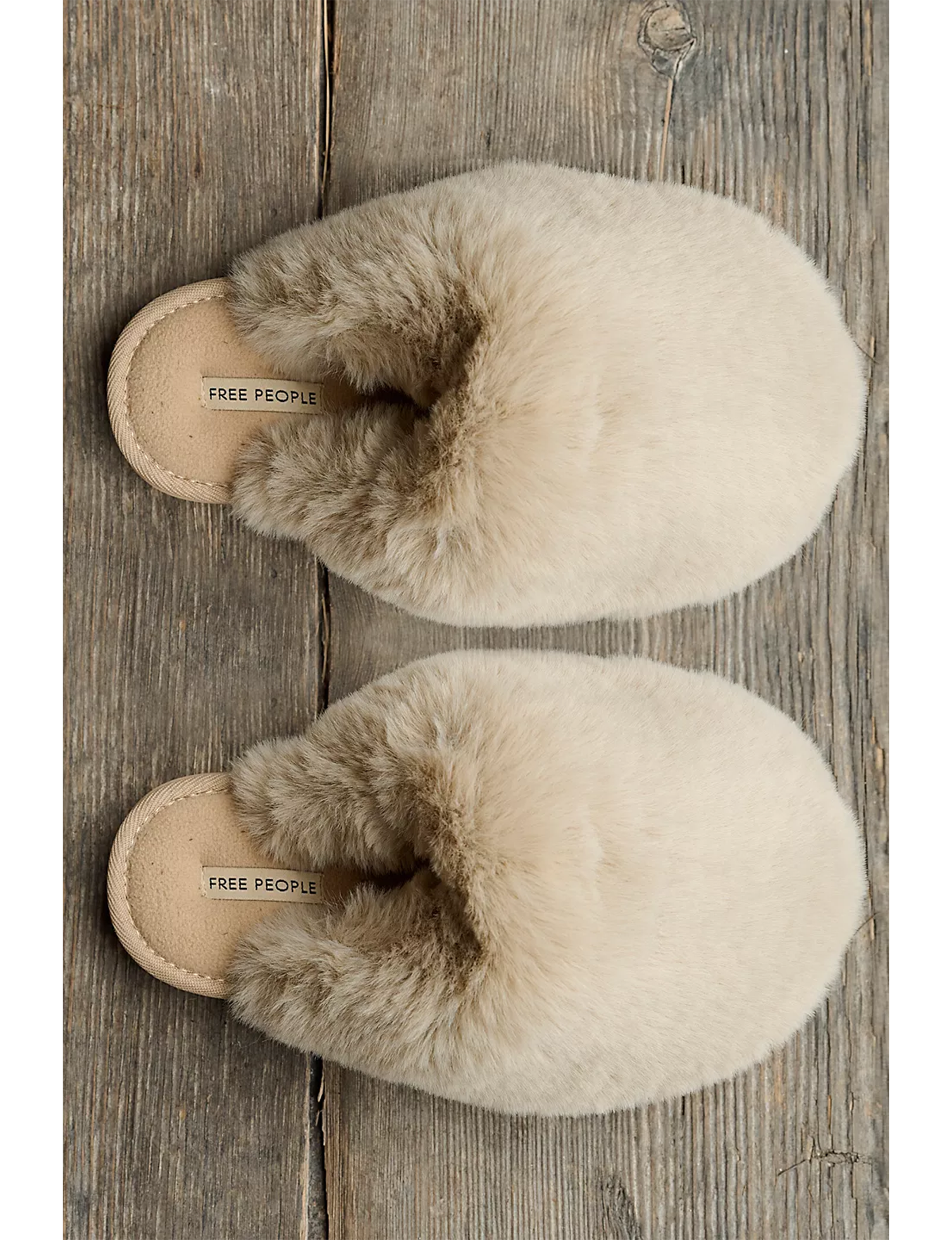 Snowball Slipper, Taupe Faux Fur