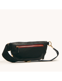 Charles Medium Crossbody, Black/Brushed Gold