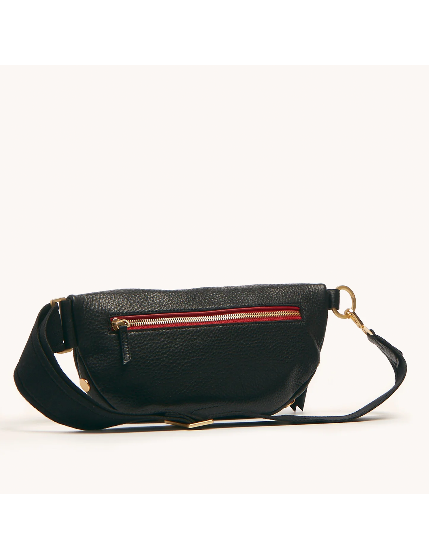 Charles Medium Crossbody, Black/Brushed Gold