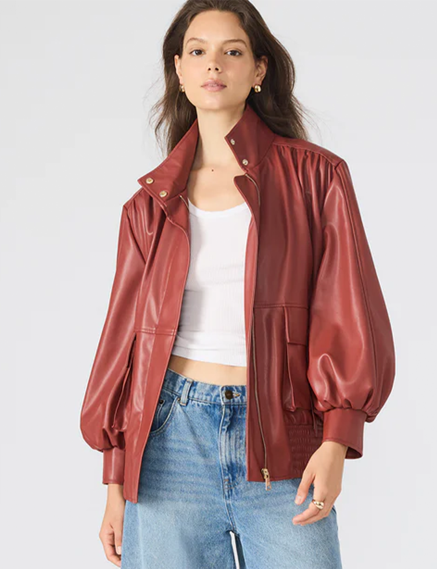 Vee Jacket, Dusty Brick