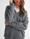 Oversized Vera Sweater, Charcoal