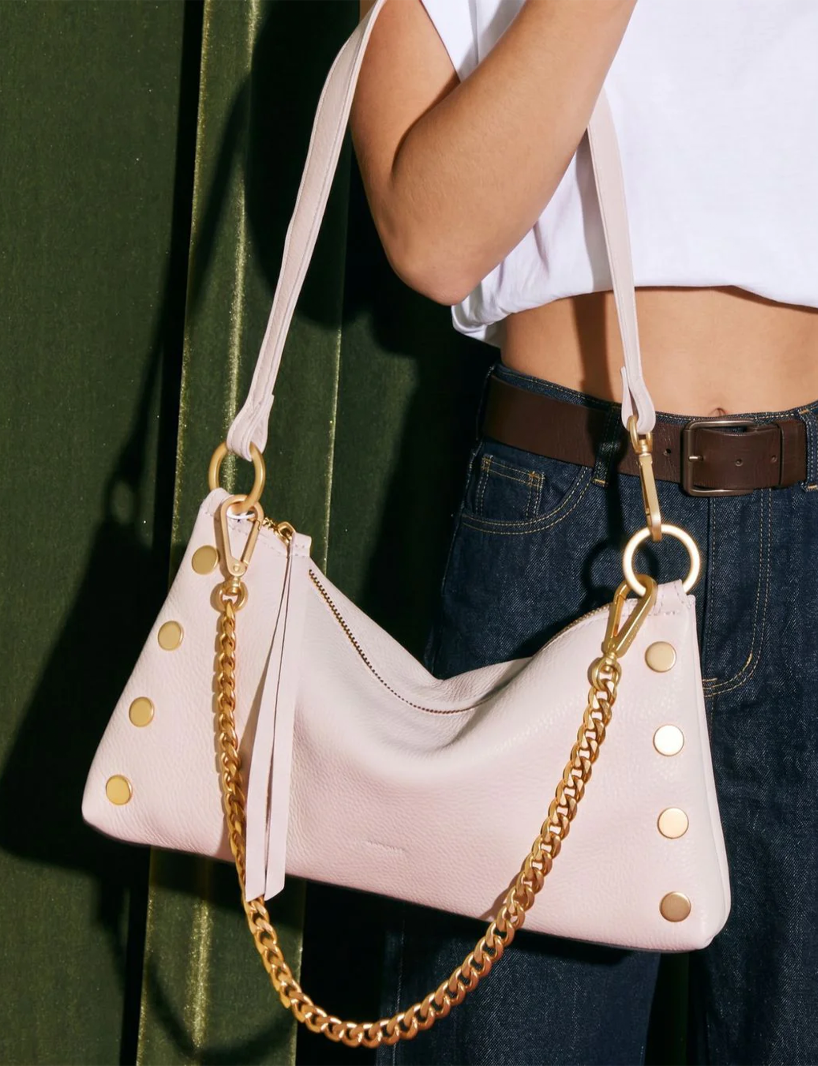 Kyle Small Handbag, Calla Lily/White