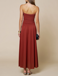 Ezgi Maxi Dress, Brick