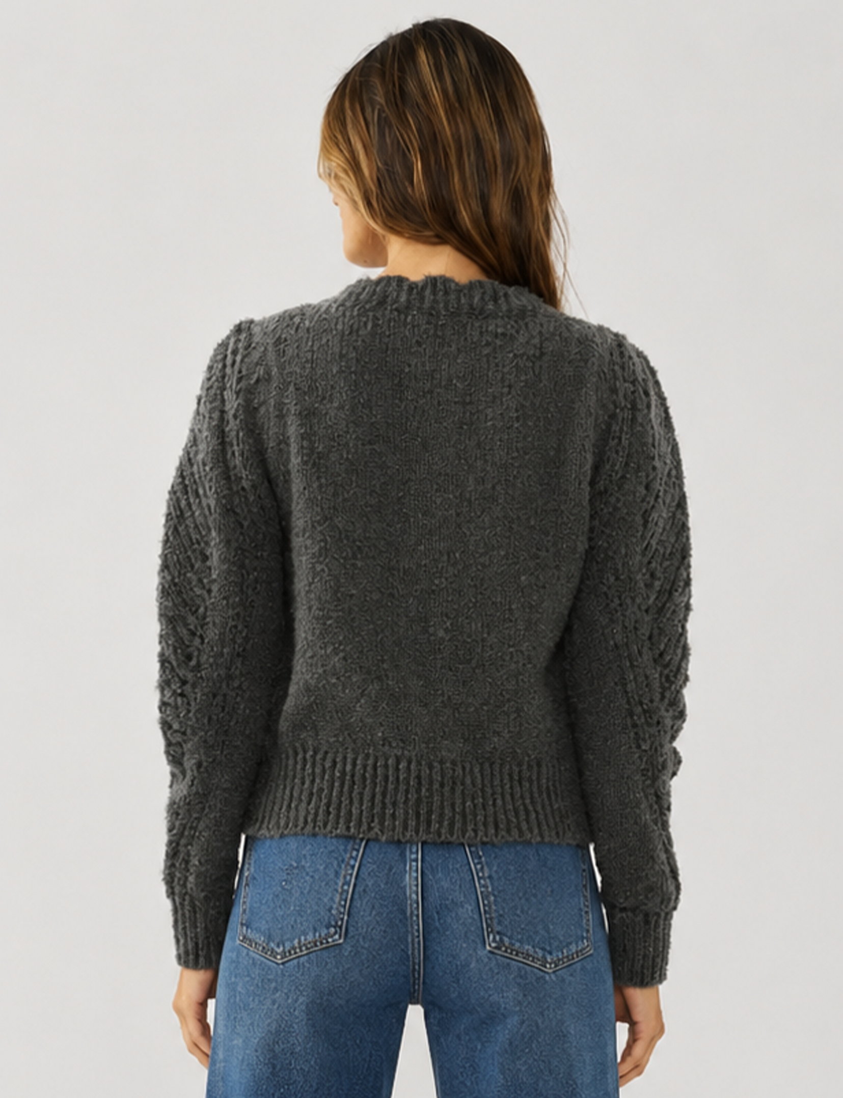 Annaca Cardigan, Charcoal