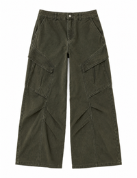 Wide Leg Cargo Pant, Jasper