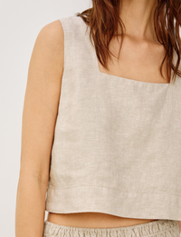 Akira Tank, Heathered Flax