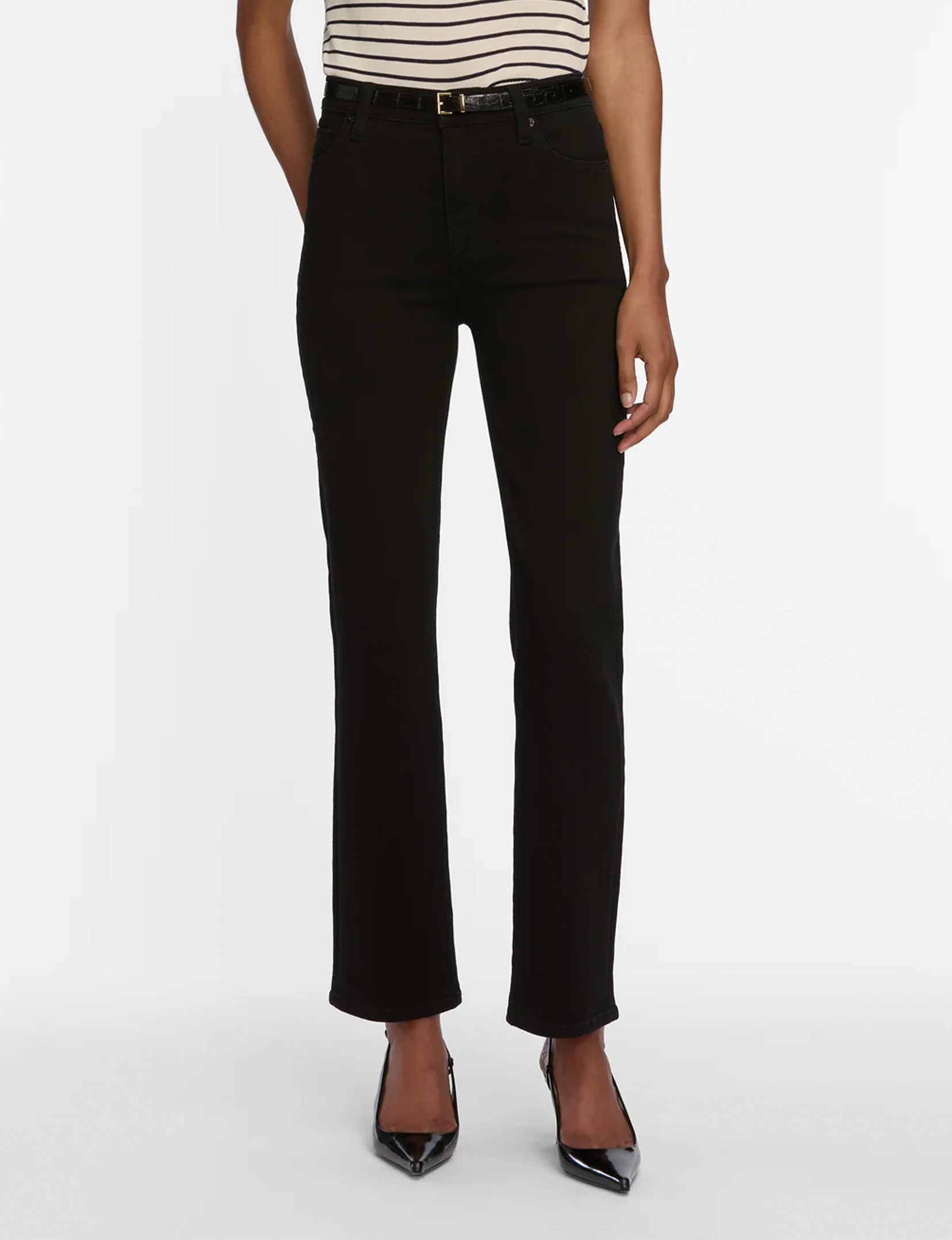 Le Sleek Straight Leg, Black