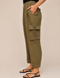 Cargo Ties Pant, Olive Stone
