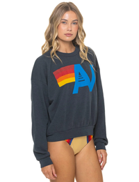 Logo Crew Sweatshirt, Charcoal