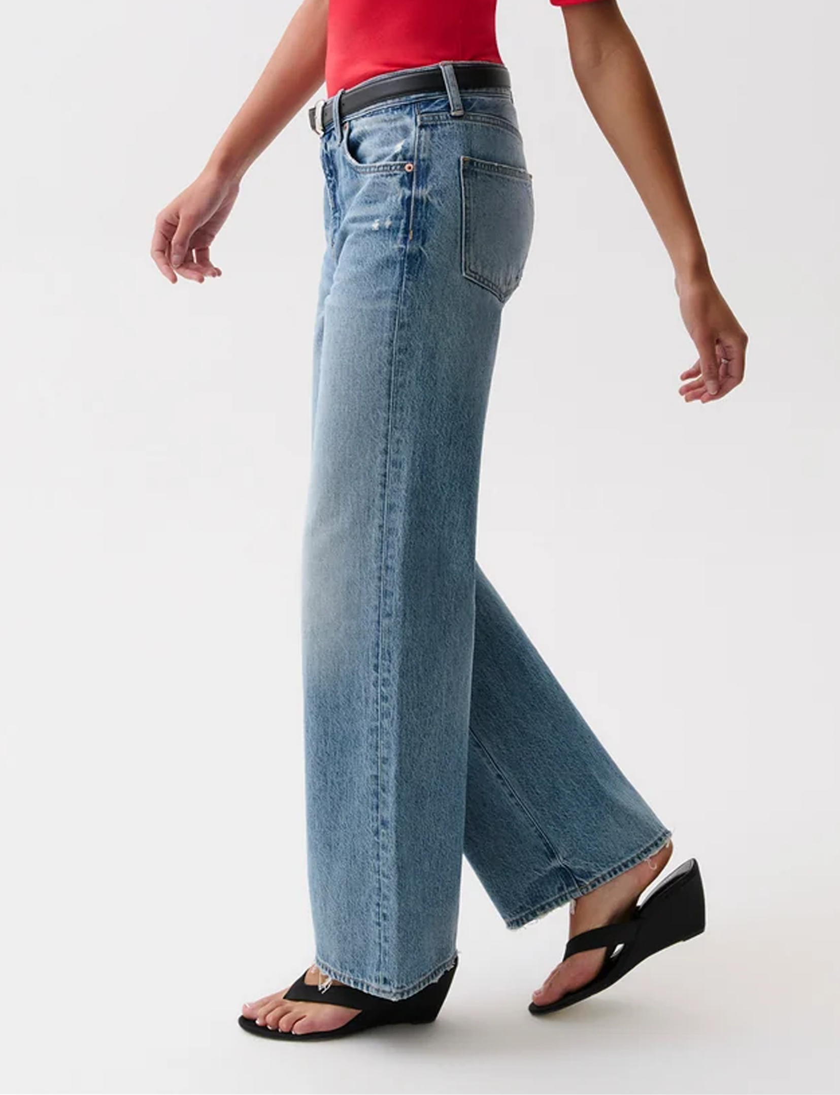 Harlowe Relaxed Baggy Jean, Serpentine Vintage