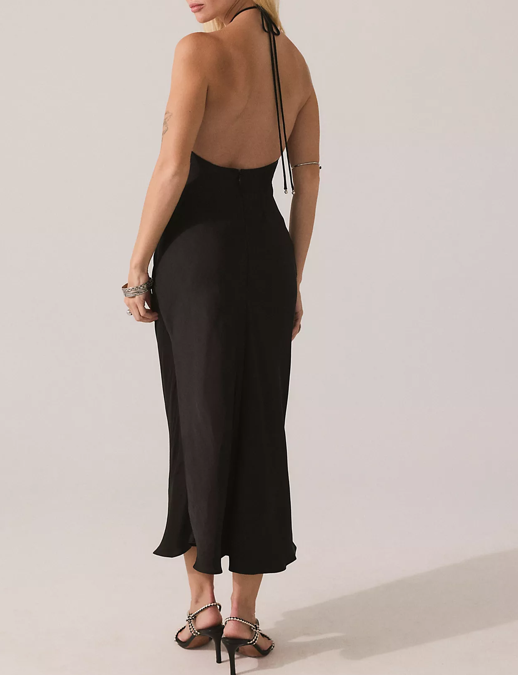 Citrine Midi Dress, Raven/Combo