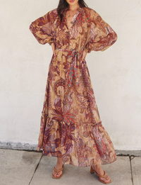Wishing Well Maxi Dress, Royal Aster
