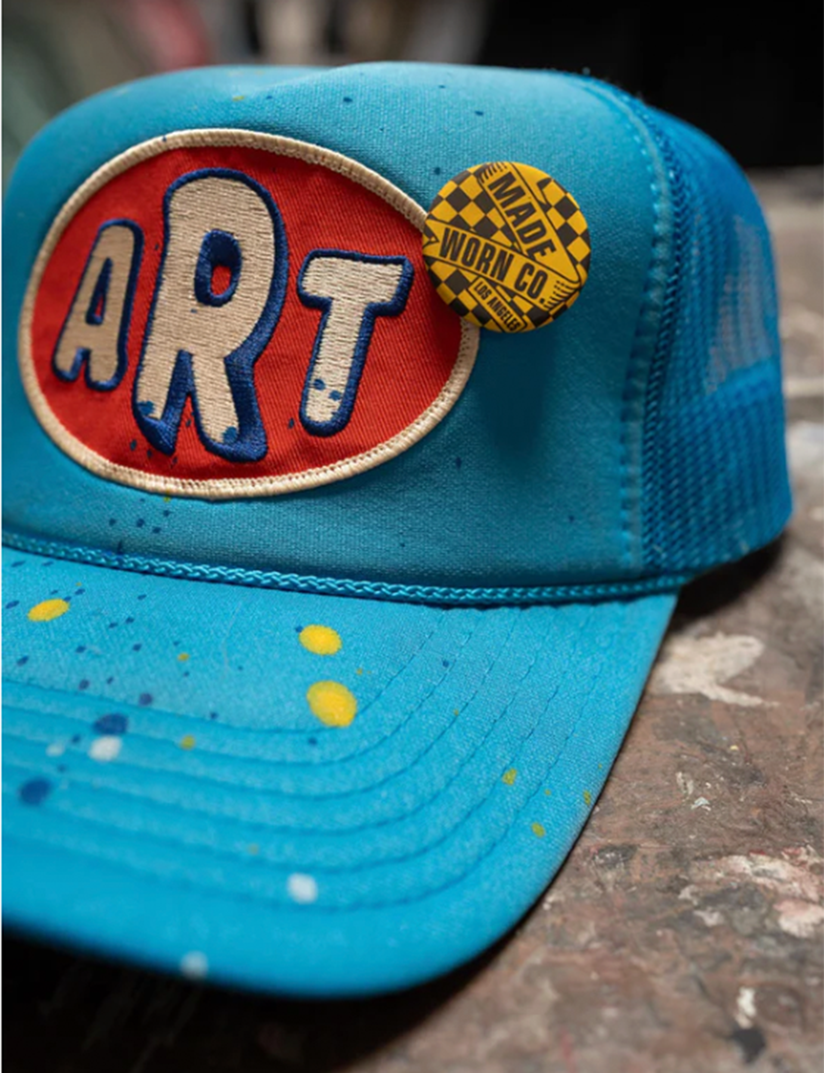 ART Trucker Hat, Light Blue