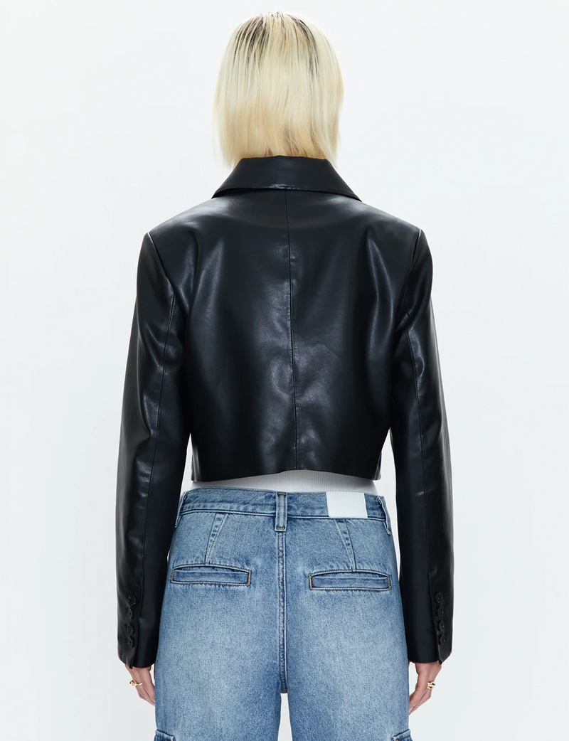 Jolie Cropped Blazer, Noir