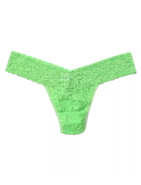 Signature Lace Original Rise Thong, Lucky Me Green