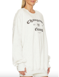 Champagne Gang Jumper, Pebble Heather