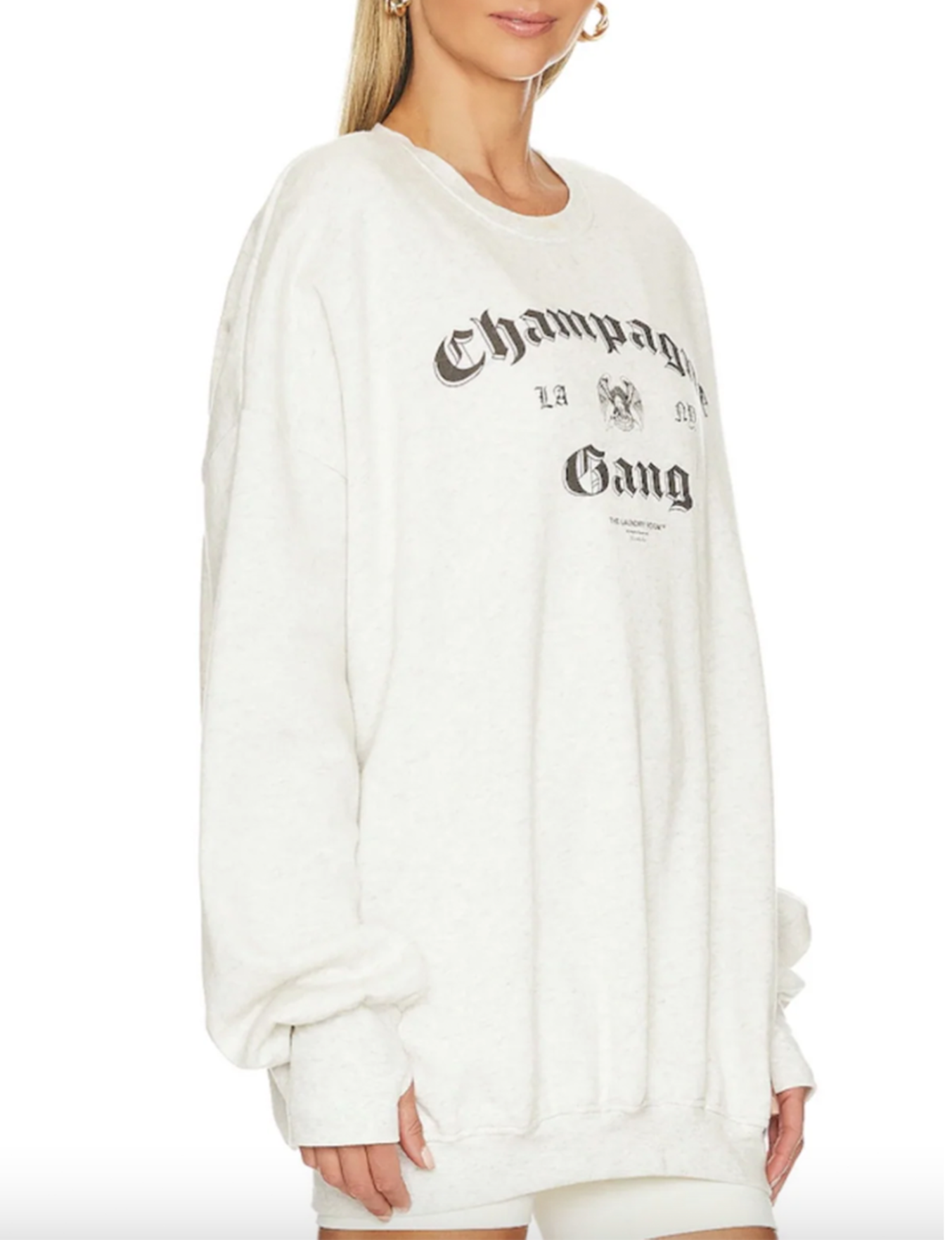 Champagne Gang Jumper, Pebble Heather