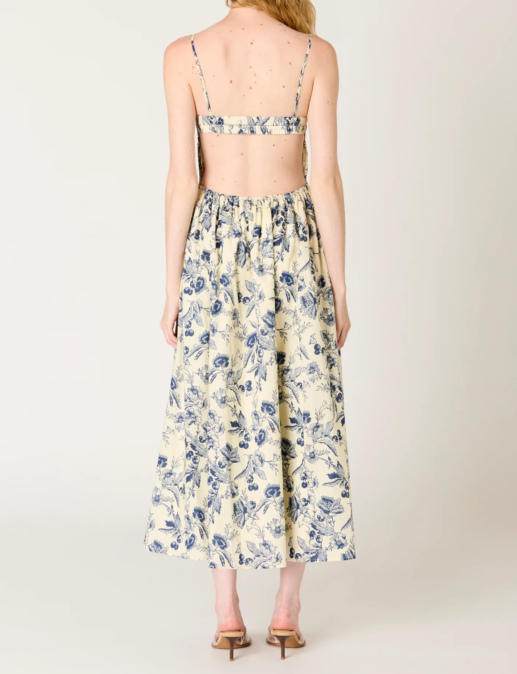 Destene Dress, Natural/Navy