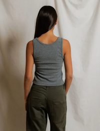 Blondie Tank, Dark Heather Grey