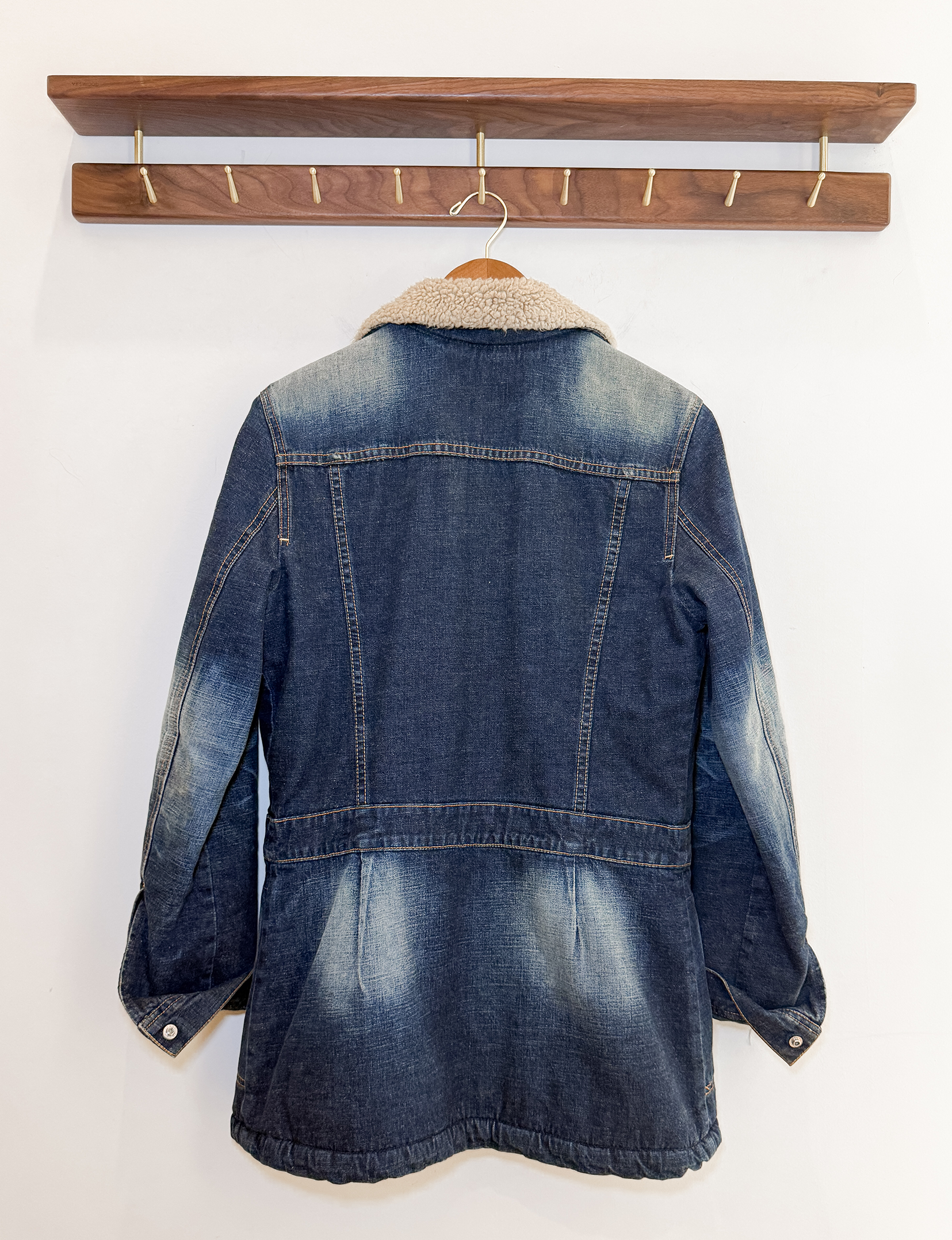 7 For All Mankind Sherpa Coat, Denim