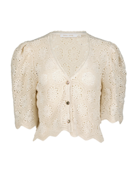 Crochet Summer Blouse, Sand