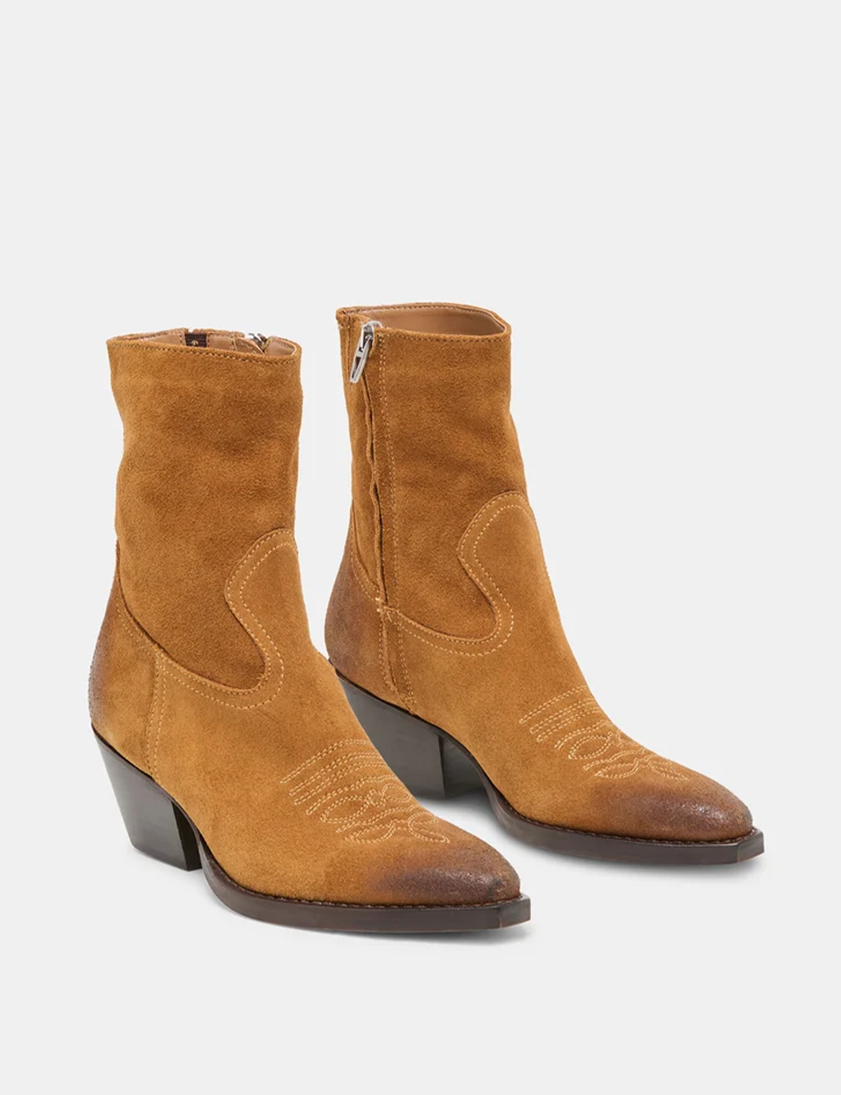 Klyde Boots, Cognac Suede
