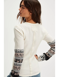 All In Cuff Thermal, Ivory/Combo